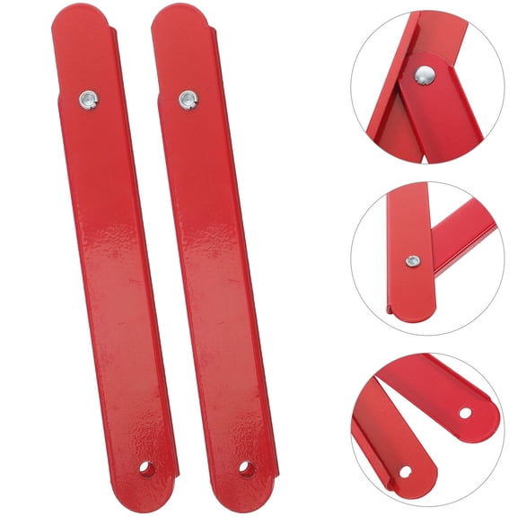 Beaupretty 2Pcs Easy Install Red Aluminum Attic Ladder Hinge with Quick Release Pins for Ladder