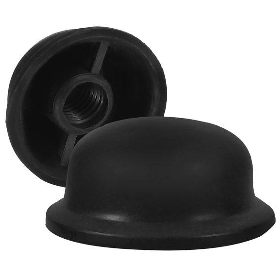 Beaupretty Umbrella Tip Protectors Black Plastic for Rain Umbrella Repair 2Pcs