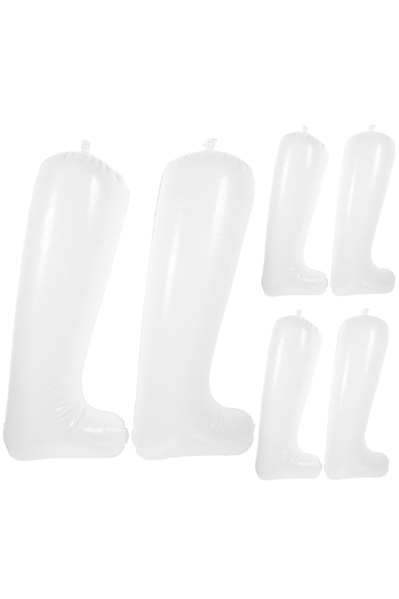 3 Pairs Inflatable Shoe Trees for Boots White Support Long Shoe Shape Maintenance for Women Home Use