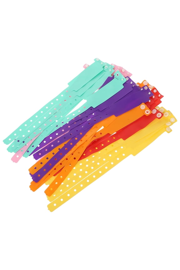 VIP Wristbands for Events PVC Purple 30Pcs Handwritten ID Information