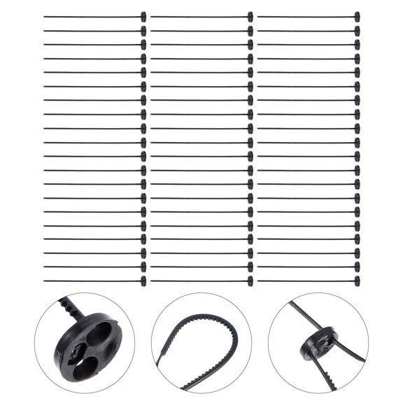 Beaupretty 30Pcs Durable Non Sewing Buttons Plastic Windbreaker Fixation Buttons Black
