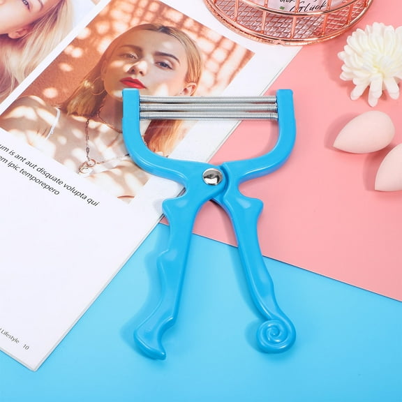 Beaupretty 3Pcs Blue Facial Hair Removal Spring Manual Epilator for Home Use Comfortable Material