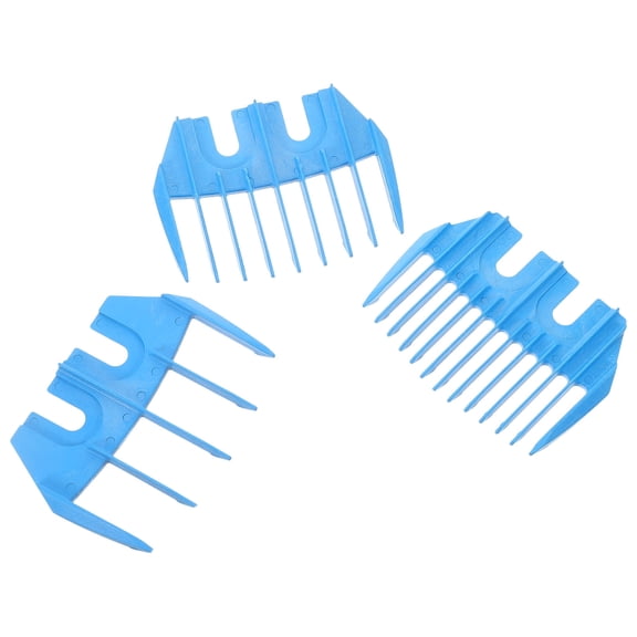 Beaupretty 3Pcs Plastic Shear Guide Attachment for Electric Shearing Clippers Blue Protective Design