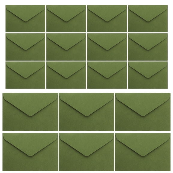 Beaupretty Luxury Green Vintage Envelopes for Special Events and Account Use 40Pcs