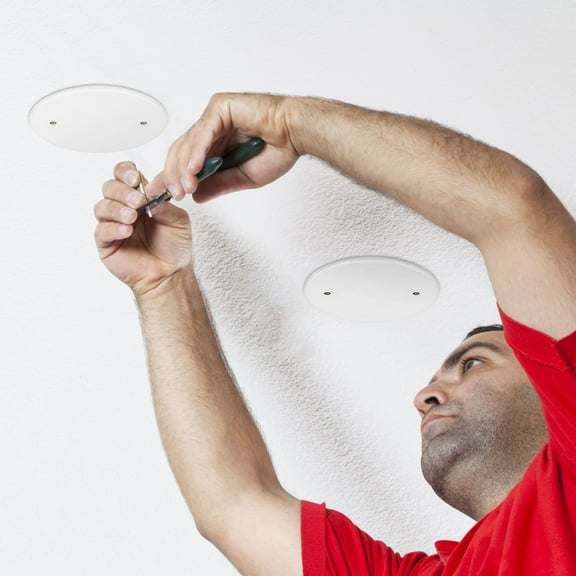 Beaupretty Ceiling Hole Cover, White PP, Versatile and Aesthetic Enhancement 4Pcs