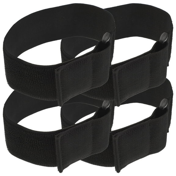Beaupretty 4Pcs Multipurpose Black Elastic Cinch Straps for Home Use Cable and Sports Arm Support
