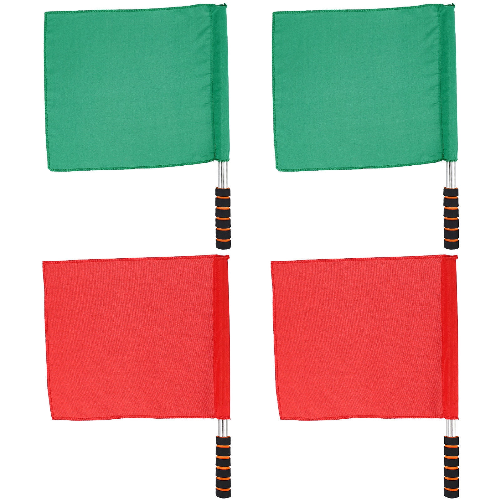 Referee Racing Flag Beaupretty 4Pcs Competition Referee Flags Red Cotton Safety Flags for ...
