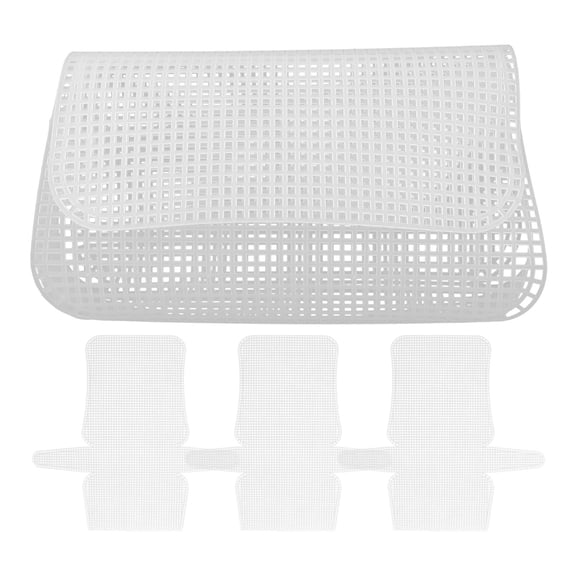 Beaupretty Creative Sewing Pads White Plastic for Decoration and Craft Projects 4Pcs