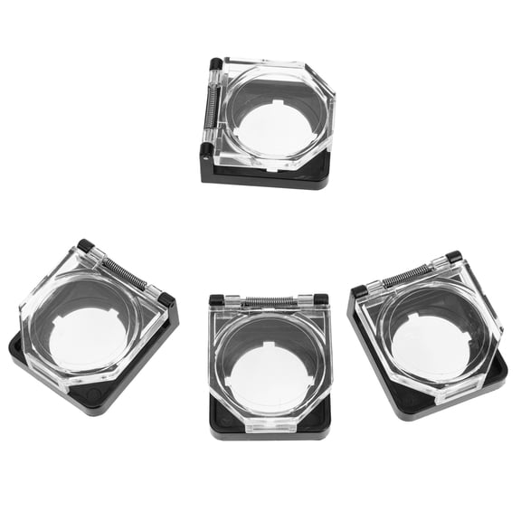 Beaupretty 4Pcs Emergency Stop Button Cover Plastic Assorted Color for Switch Protector with Transparent Design