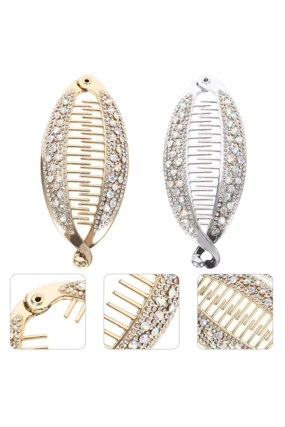 4pcs Elegant Banana Clips for Tension Hair Accessory Women