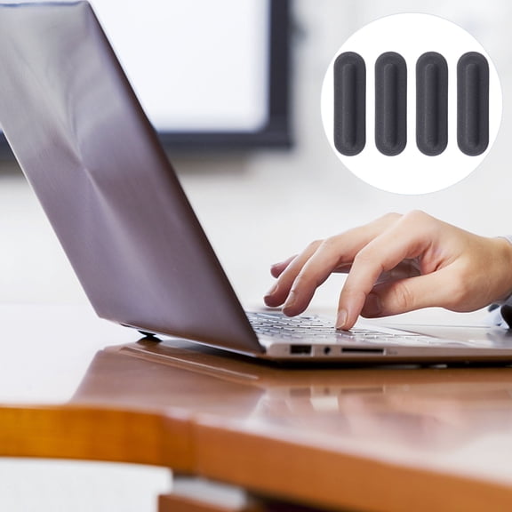 Beaupretty Black Rubber Laptop Feet Pads for Electronics and Computers Easy to Apply