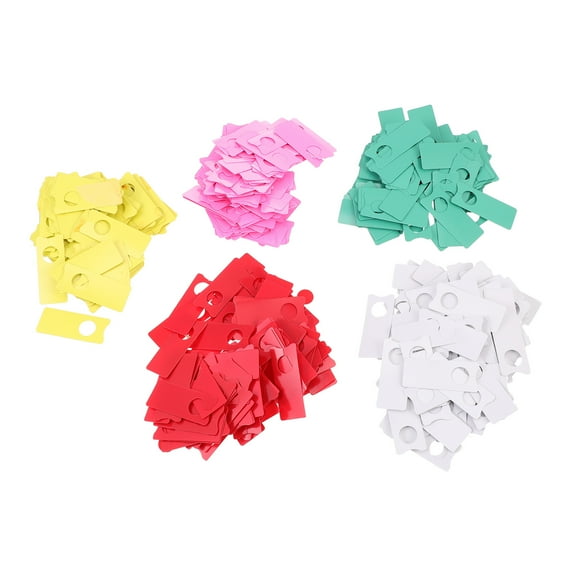 Beaupretty 500Pcs Plastic Plant Distinguish Labels with Hanging Hole for Easy Plant Identification
