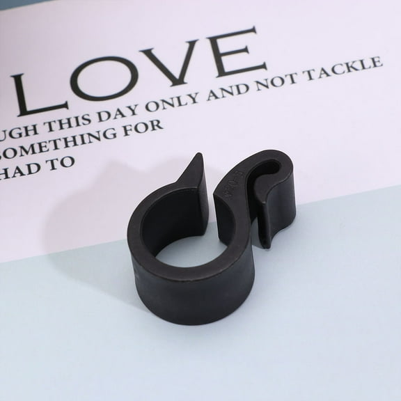 Beaupretty 50Pcs Stainless Steel Fixed Buckle Black for Garden Hose and Irrigation System Clips