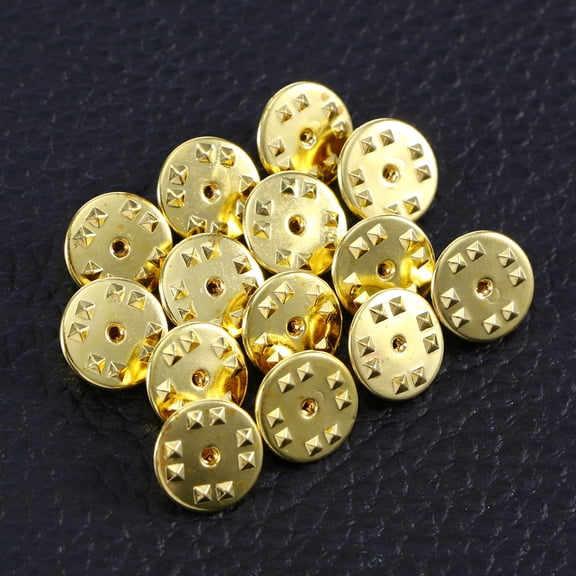 Beaupretty 50Pcs Butterfly Clutch Pin Back for Tie Tacks with Gold Finish
