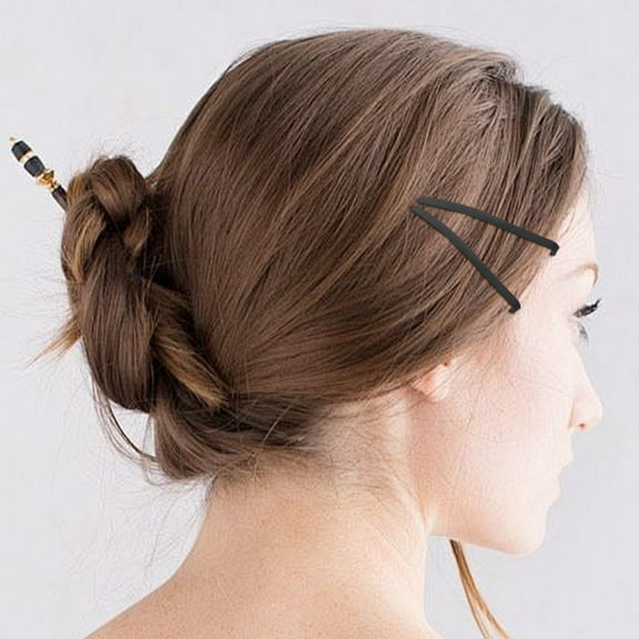 Beaupretty 50Pcs Beauty Hairpins Black Metal Hair Holding Accessories for Women