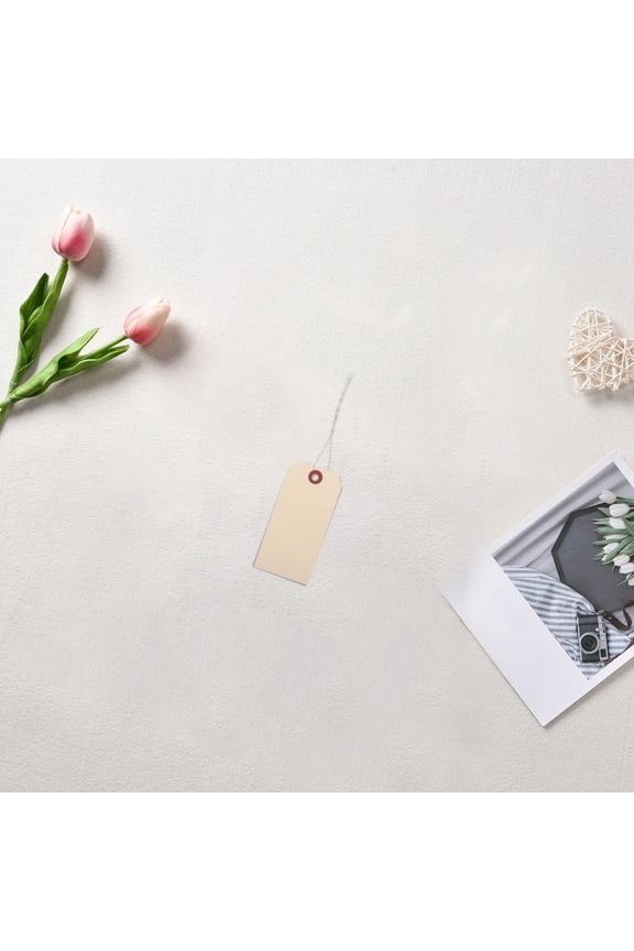 Practical Manila Shipping Tags Beige for Packaging and DIY Use 50Pcs