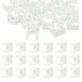 thumbnail image 1 of Beaupretty 50Pcs PVC White U Shape Clamp Support for Thin Wall Pipe with Anti Scale Feature, 1 of 7