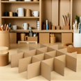 thumbnail image 1 of Beaupretty Divider Cardboard Packing Box For Shipping Supplies Khaki 5Pack, 1 of 8