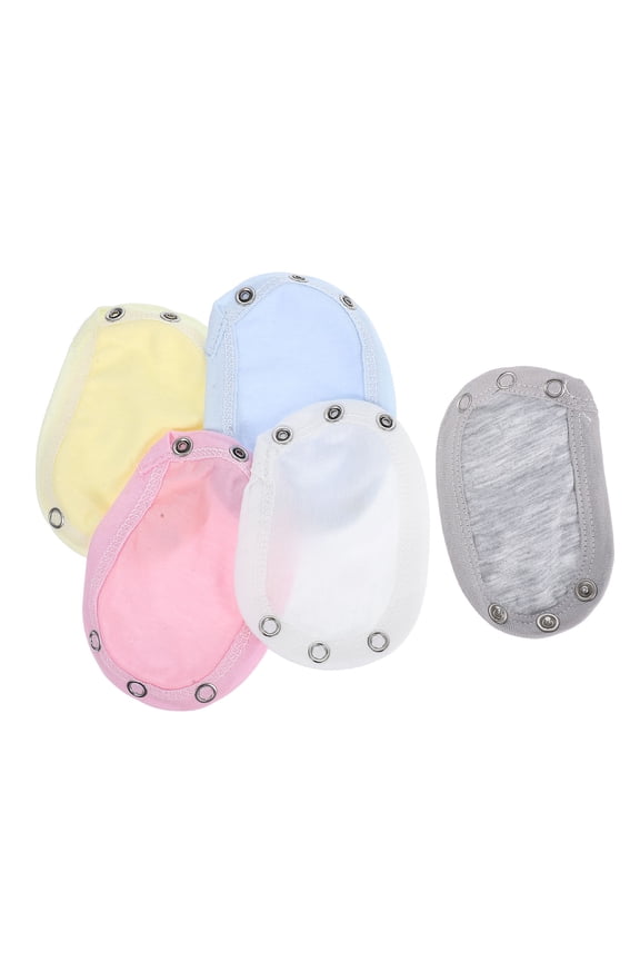 Soft Cotton Bodysuit Extender for Toddlers Easy to Wear Breathable Assorted 5Pcs