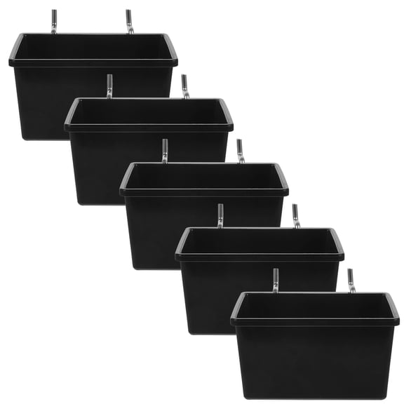 Beaupretty Black Peg Board Organiser Utility Bin for Storage Durable Pegboard Wall Organiser with Easy Installation