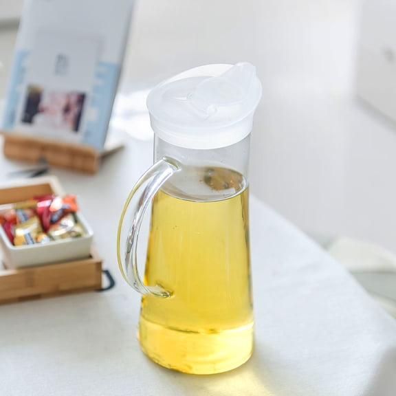 Beaupretty Wear-Resistant Plastic Pitcher Cover Leak-Proof Sealing White 5Pcs