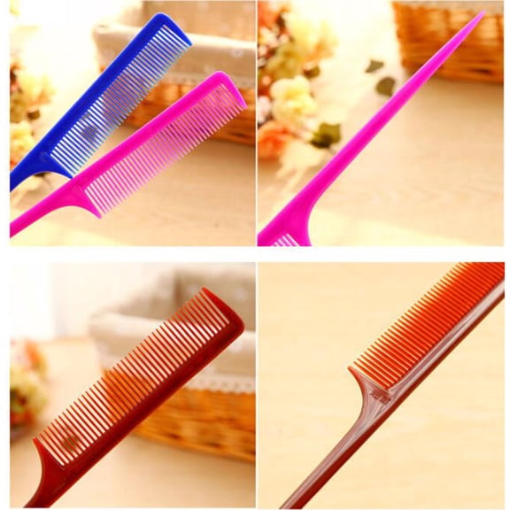 Beaupretty 5pcs Tail Comb Hair Styling for Sectioning Assorted Color ABS