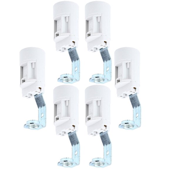 Beaupretty 6Pcs Compact Candelabra Socket Adapter for E14 Light Socket and Lamp Parts