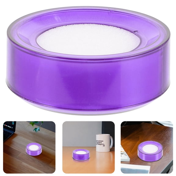 Beaupretty Finger Moistener Sponge Cup Assorted Color for Easy Counting 6Pcs