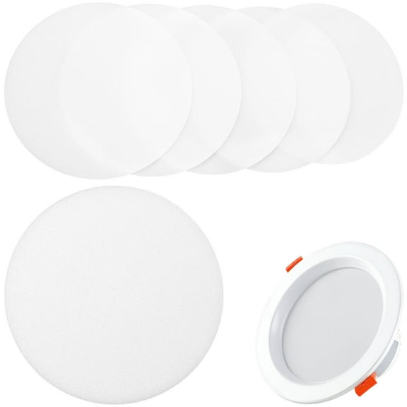 Beaupretty Diffuser Spotlight Lamp Covers White 6Pcs 3.9In Round Plastic Kids Room