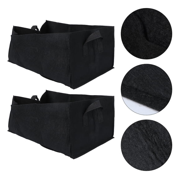 Beaupretty 6Pcs Black Gallon Growth Bag Reusable Fabric Planting Pots for Garden and Balcony Use