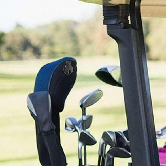 Beaupretty 6pcs Elegant Design Golf Labels Black Plastic for Golfers Easy Identification