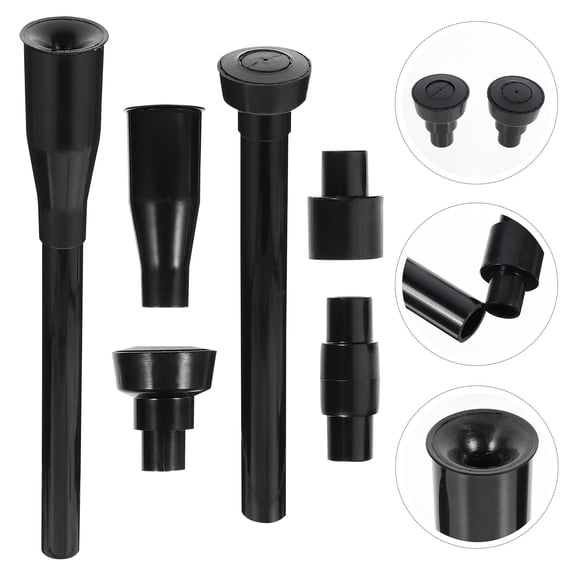 Beaupretty 8Pcs Fountain Pump Nozzle Set Black Plastic for Pond Garden Pool Water Spray