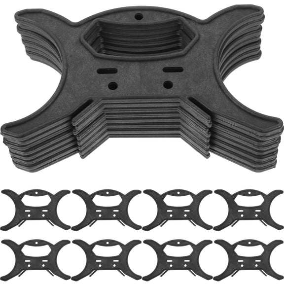 Beaupretty Cable Organizers for Light Black Plastic Portable for Kitchen 8Pcs