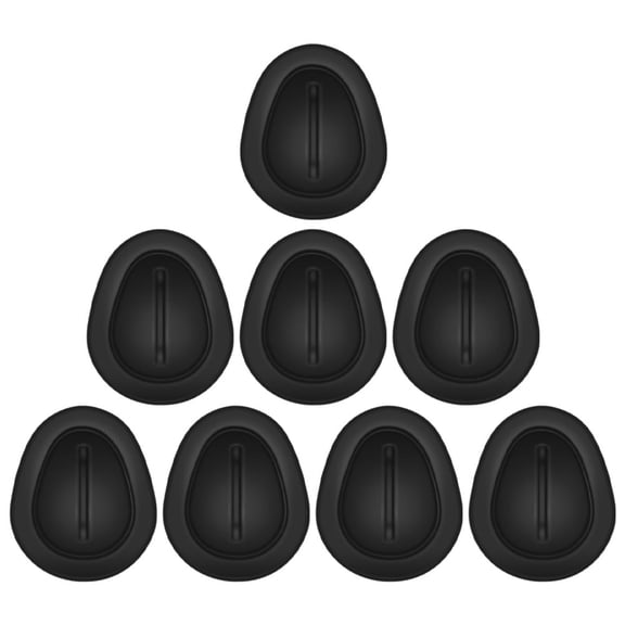 Beaupretty 8Pcs Self Adhesive Car Cup Holder Reducer Inserts Soft Silicone Black