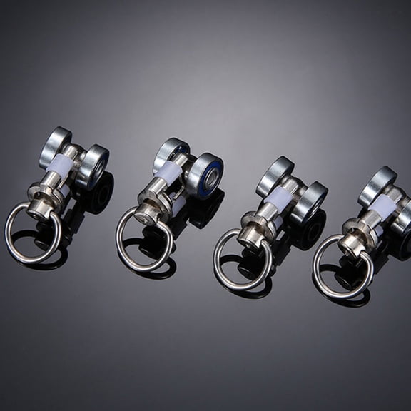 Beaupretty 8Pcs Curtain Rollers for Rail Metal Pulley for Silent Rolling Window Covering