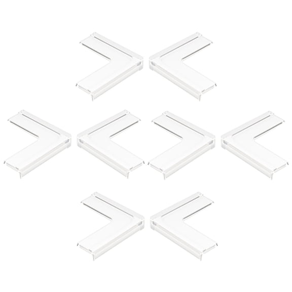 Beaupretty 8Pcs Furniture Corner Bumpers Corner Protectors for Windows Silicone Transparent Anti Crash Home Safety