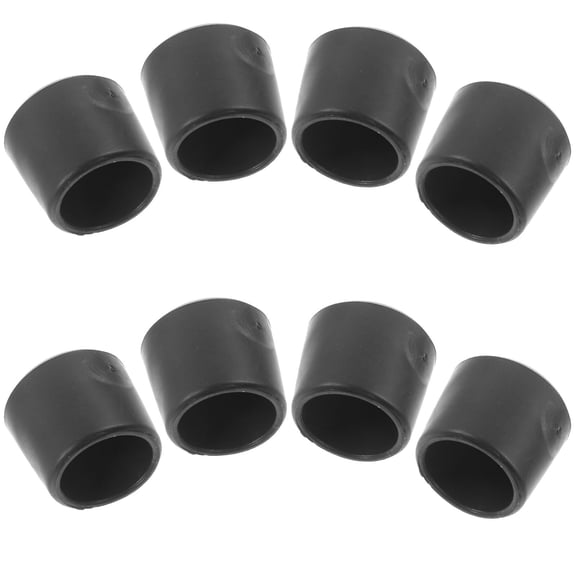 Beaupretty 8Pcs Foosball Rod Caps Black PVC Replacement Parts for Table Accessories