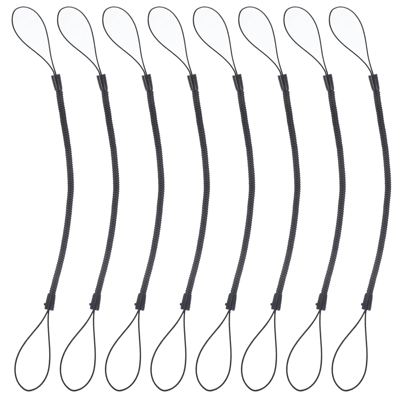 Beaupretty 8Pcs Pen Lanyard Spring Rope for Stylus Pen Black Elastic ...