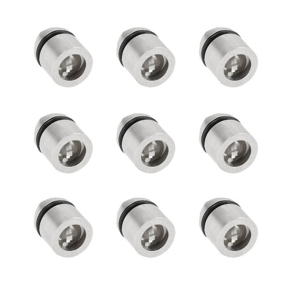 Beaupretty 9Pcs Flashlight Keyring Silver Plastic For Bbq And Dog Walking