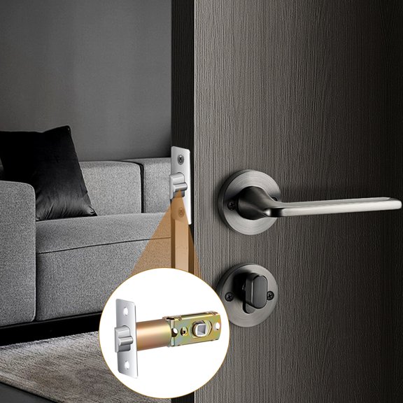 Beaupretty Adjustable Zinc Alloy Door Latch Replacement Part Universal Lock for Interior and Front Doors