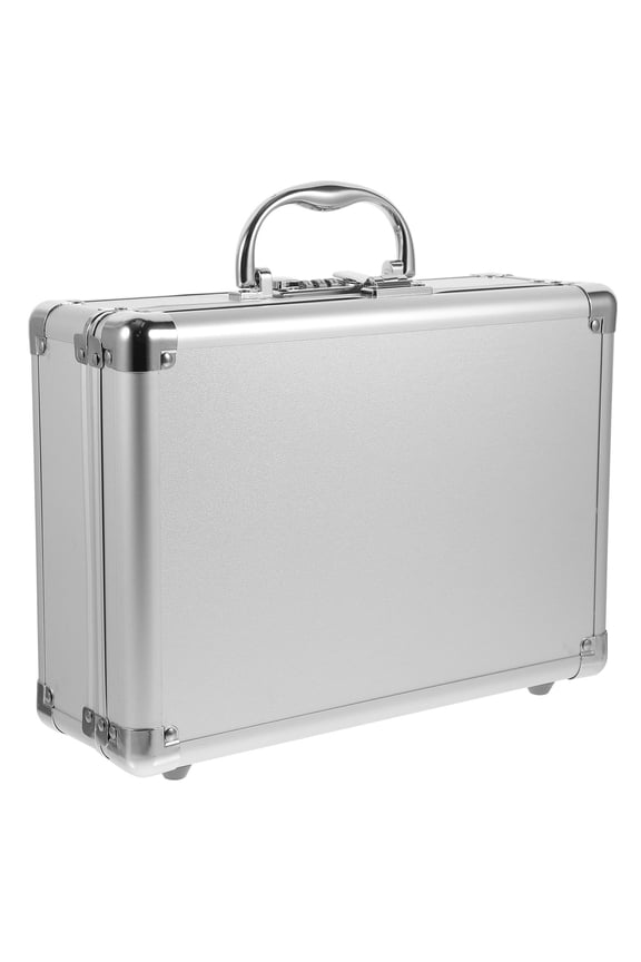 Aluminum Tools Case with Password Lock Portable Metal Briefcase for Secure Storage