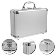 Beaupretty Aluminum Suitcase Briefcase Silver Aluminum Alloy Daily Use 1Pack