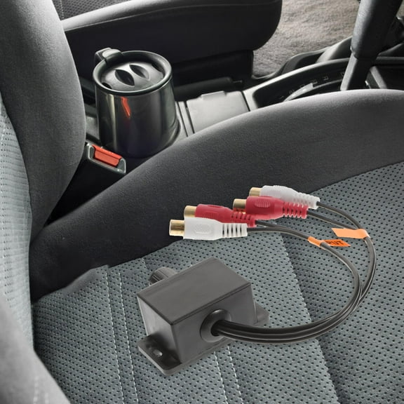 Beaupretty Inline Volume Control Rca Audio Controller with Cylindrical Shape for Car Use 1Set