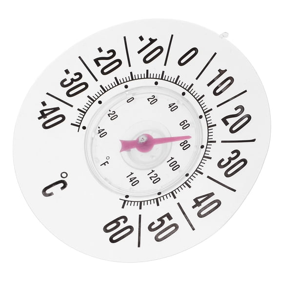 Beaupretty Multi-Functional White Window Thermometer for Home Use with Suction Cup