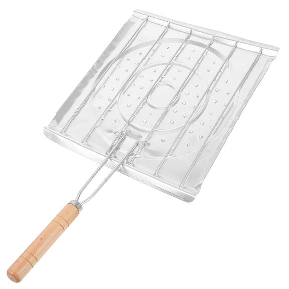 Beaupretty Camping Toaster Rack Silver Stainless Steel Foldable for Baking Easy to Clean