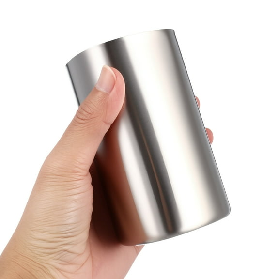 Beaupretty Bathroom Tumbler Cup Stainless Steel Chrome Metal Cup Tooth Brush Holder And Easy To Clean