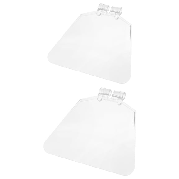 Beaupretty 2Pcs Reusable Transparent Bench Eye Shield Plastic Guard for Precise Grinding Work