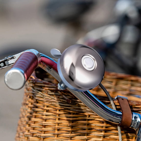 Beaupretty Environment Friendly Iron Silver Bike Bell Easy Install for Mountain Bike Use