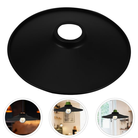 Beaupretty Stylish Black Lamp Shade Multipurpose Metal Lampshade for Bedside Table