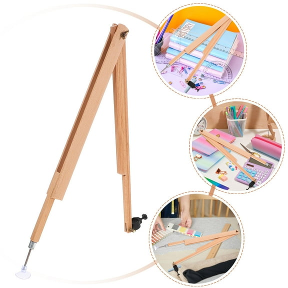 Beaupretty Beige Wooden Teaching Compass for Classroom Demonstrations and Accuracy